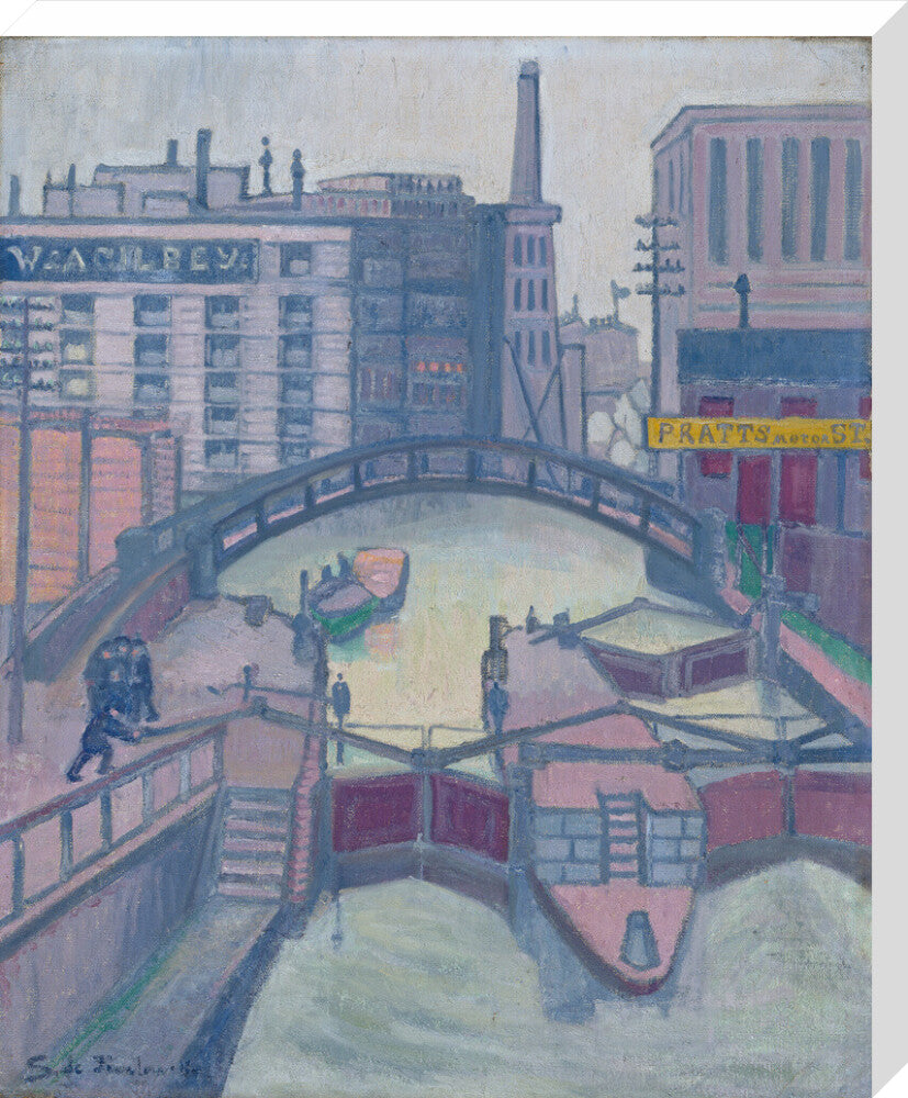 Lock on the Canal - Art print