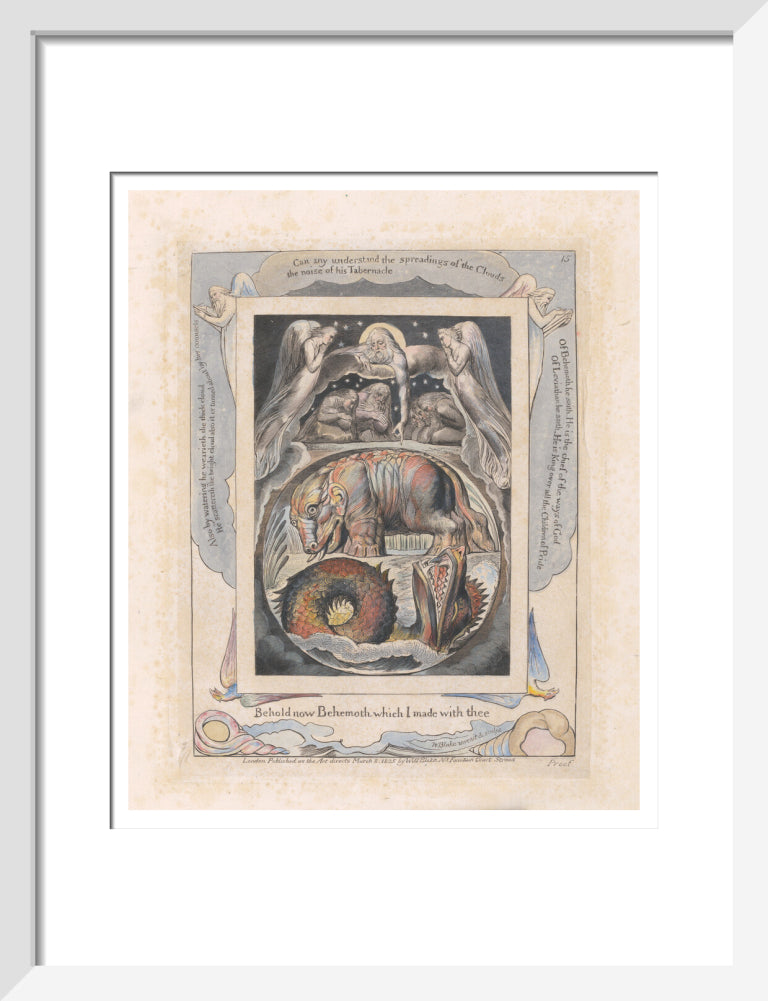 Behemoth and Leviathan - Art print