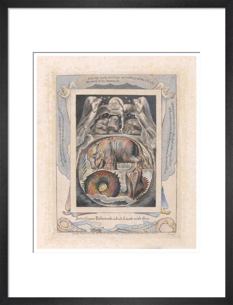 Behemoth and Leviathan - Art print