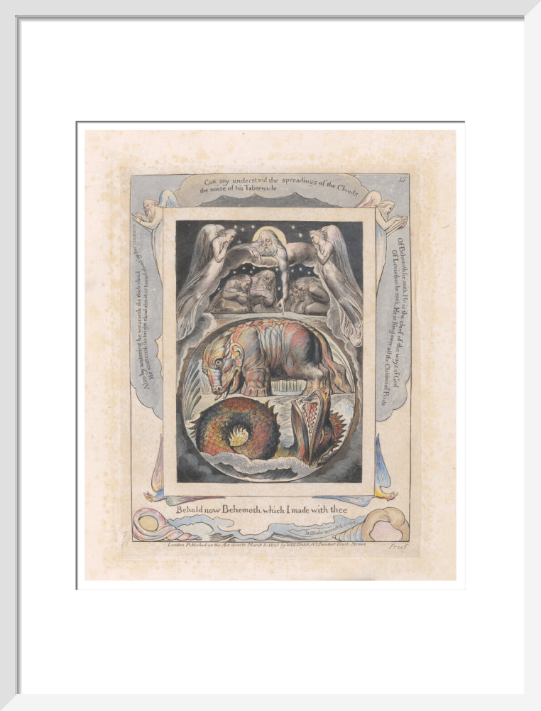Behemoth and Leviathan - Art print