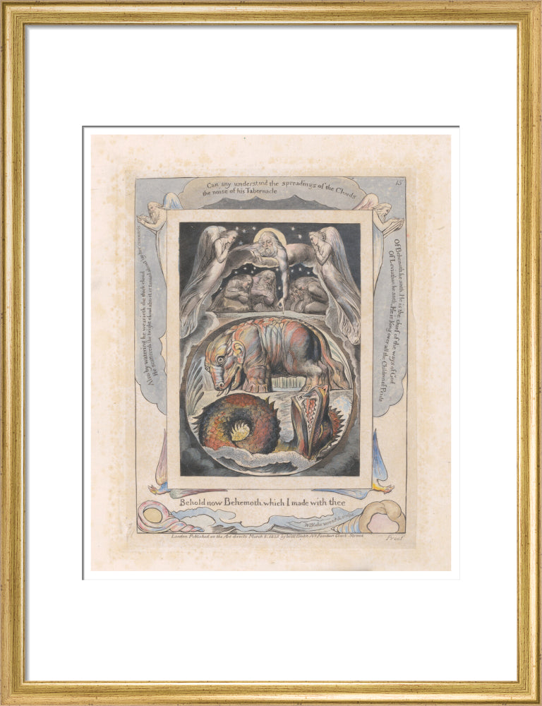 Behemoth and Leviathan - Art print