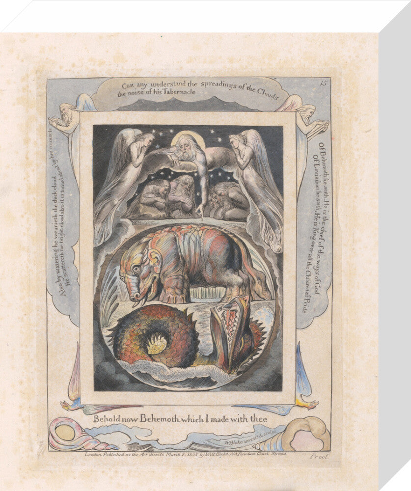 Behemoth and Leviathan - Art print
