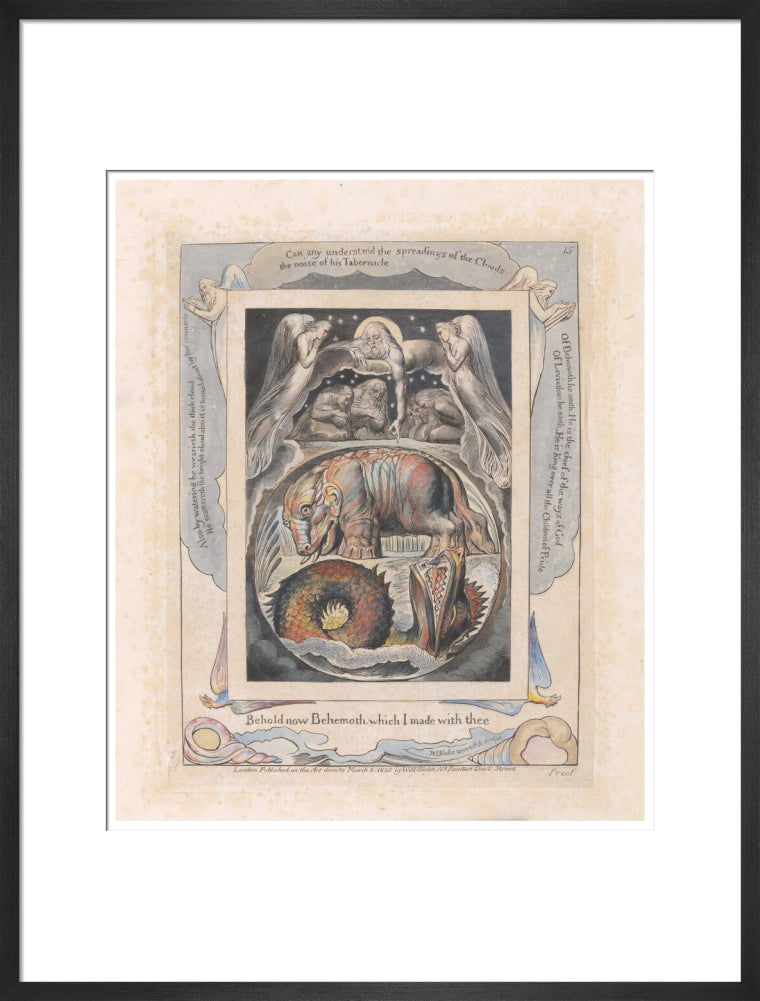 Behemoth and Leviathan - Art print