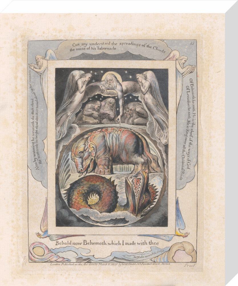 Behemoth and Leviathan - Art print