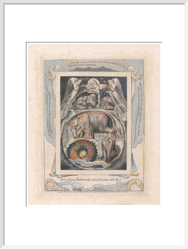 Behemoth and Leviathan - Art print