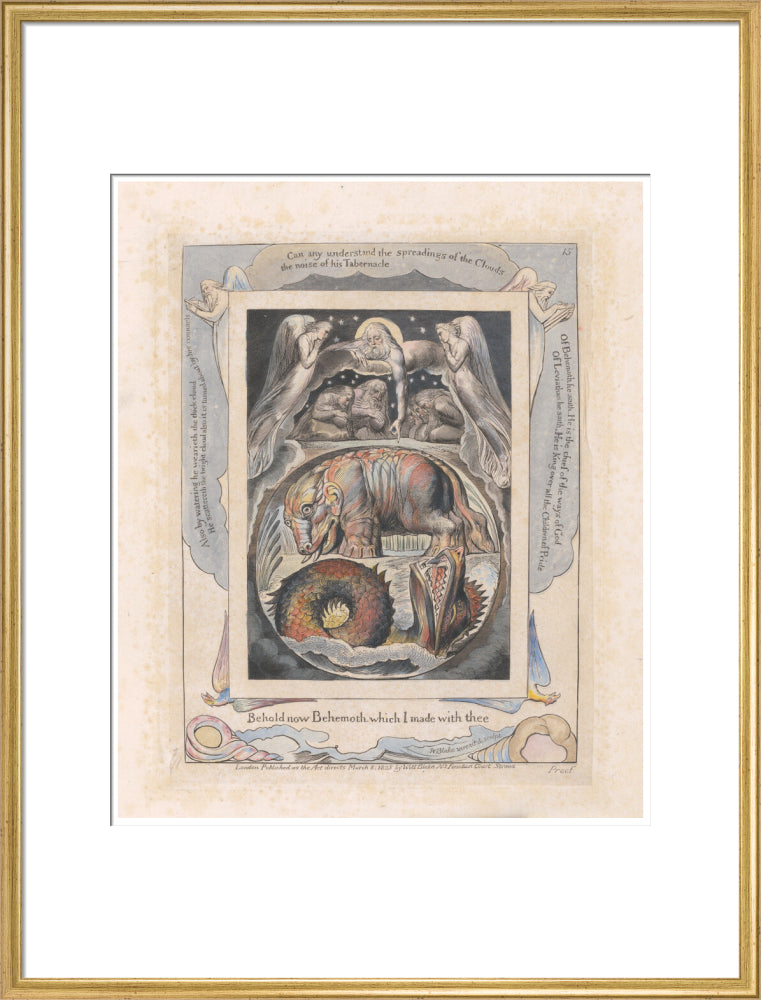 Behemoth and Leviathan - Art print