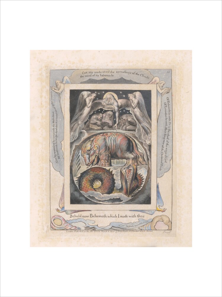 Behemoth and Leviathan - Art print