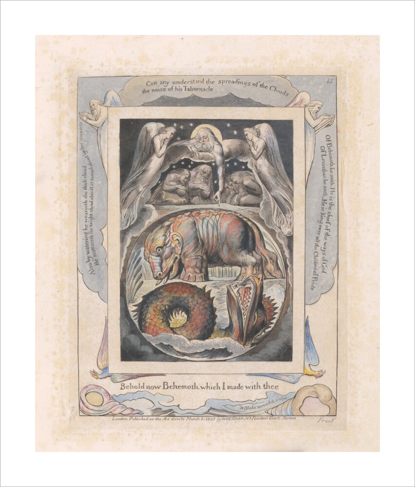 Behemoth and Leviathan - Art print