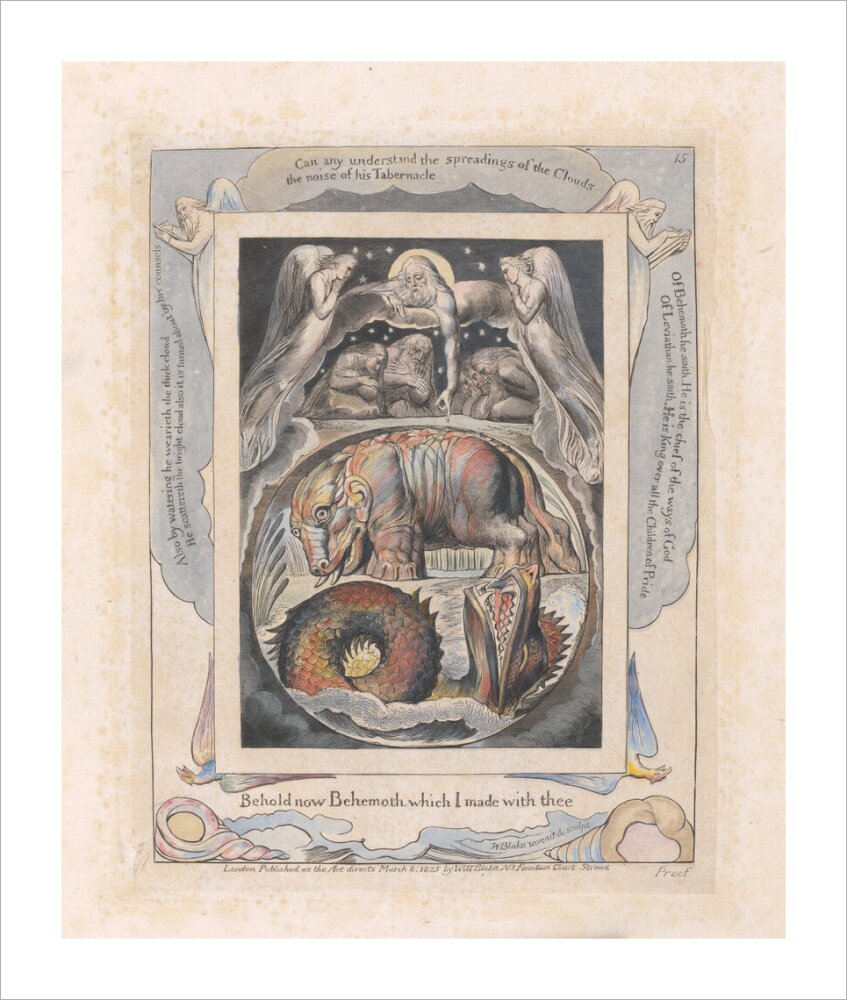 Behemoth and Leviathan - Art print