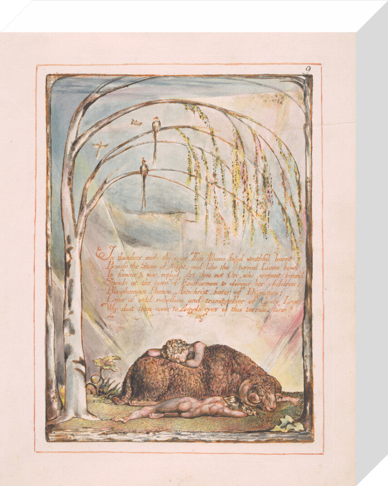 In thunders ends the voice - Art print