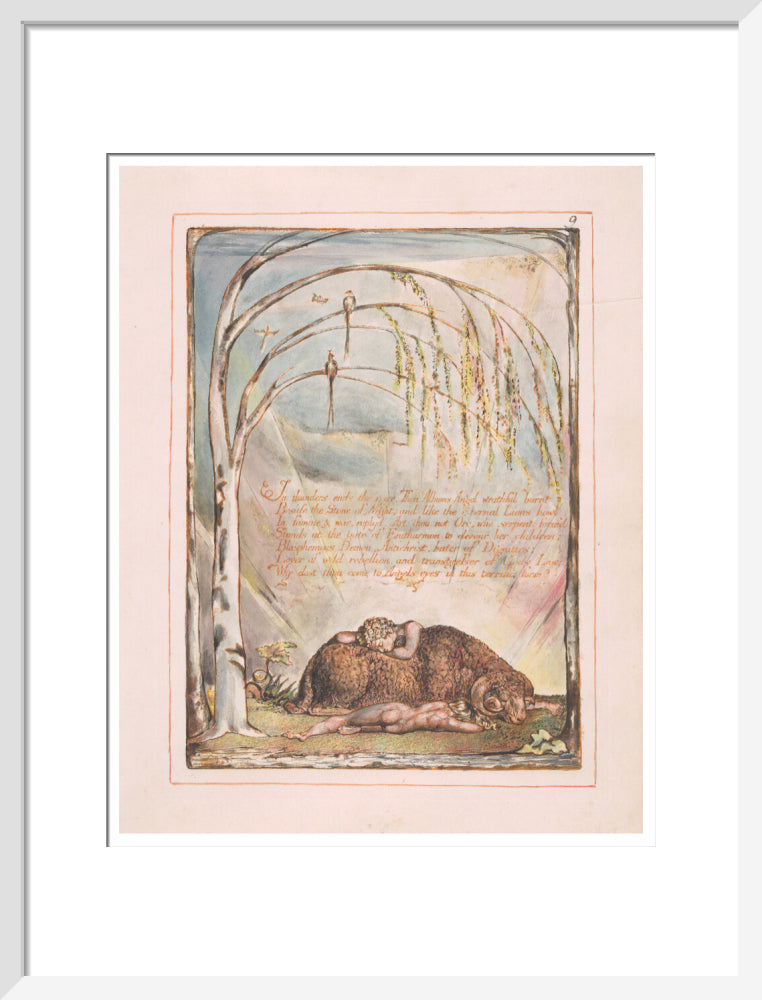 In thunders ends the voice - Art print