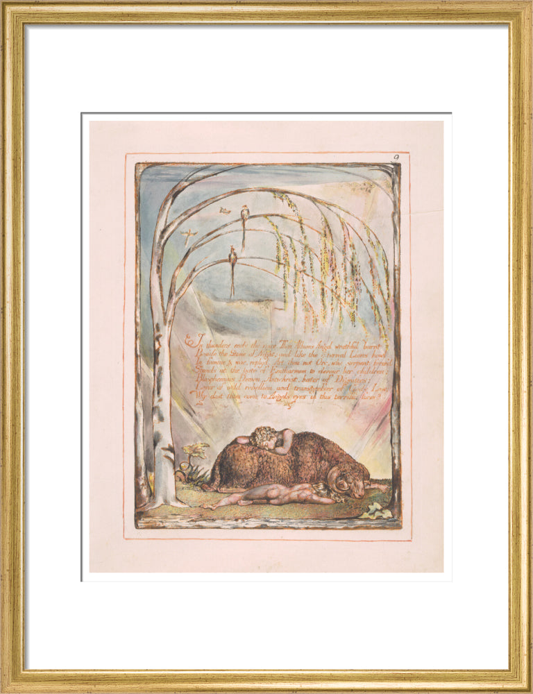 In thunders ends the voice - Art print