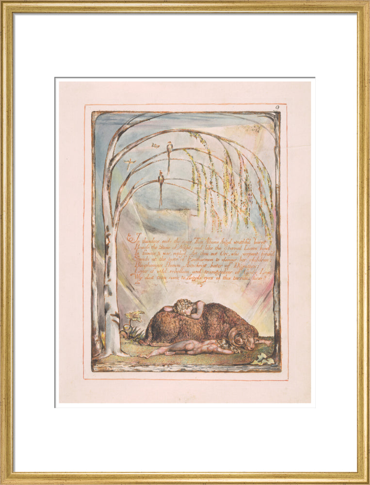 In thunders ends the voice - Art print