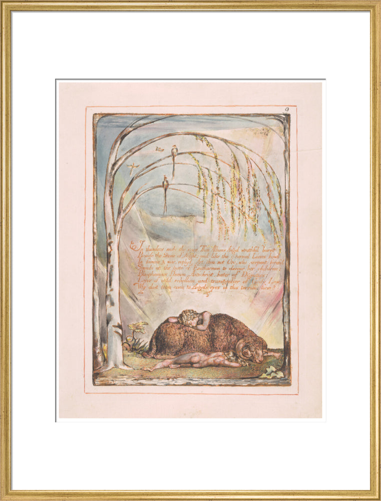 In thunders ends the voice - Art print