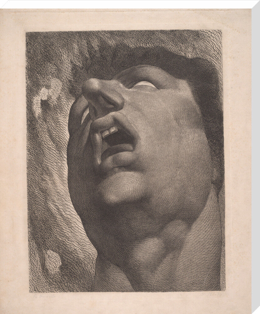 Head of a Damned Soul - Art print