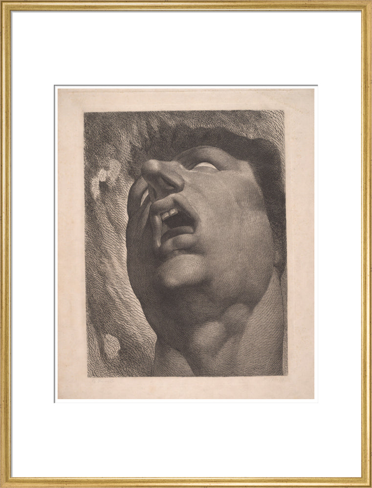 Head of a Damned Soul - Art print