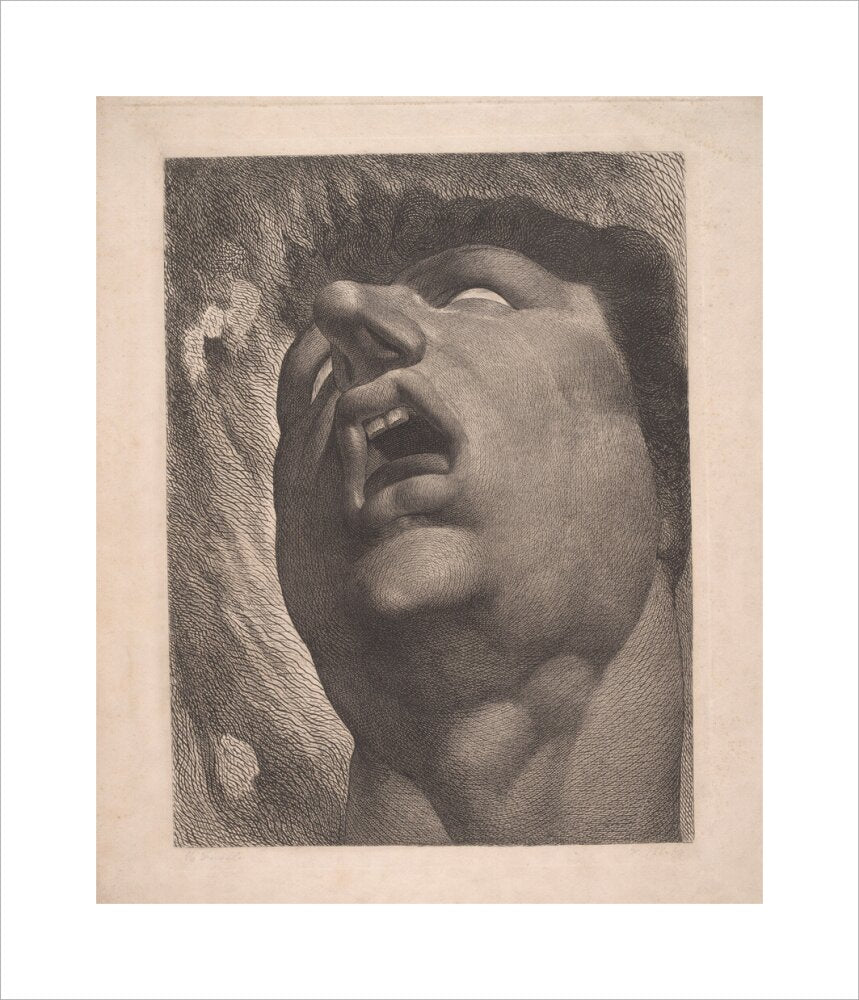 Head of a Damned Soul - Art print