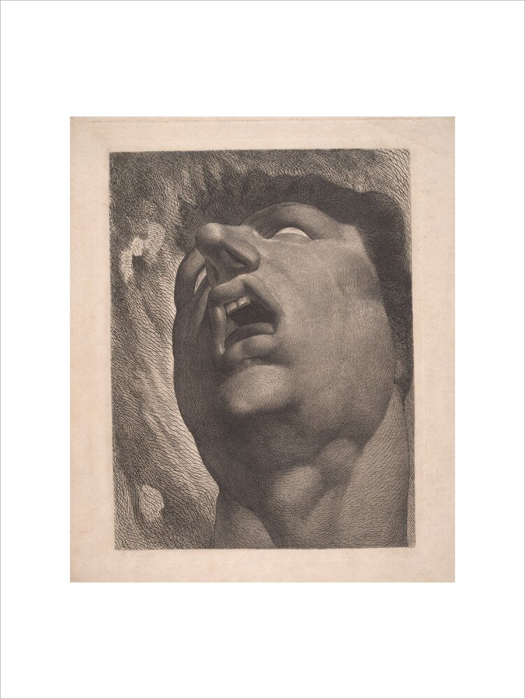 Head of a Damned Soul - Art print