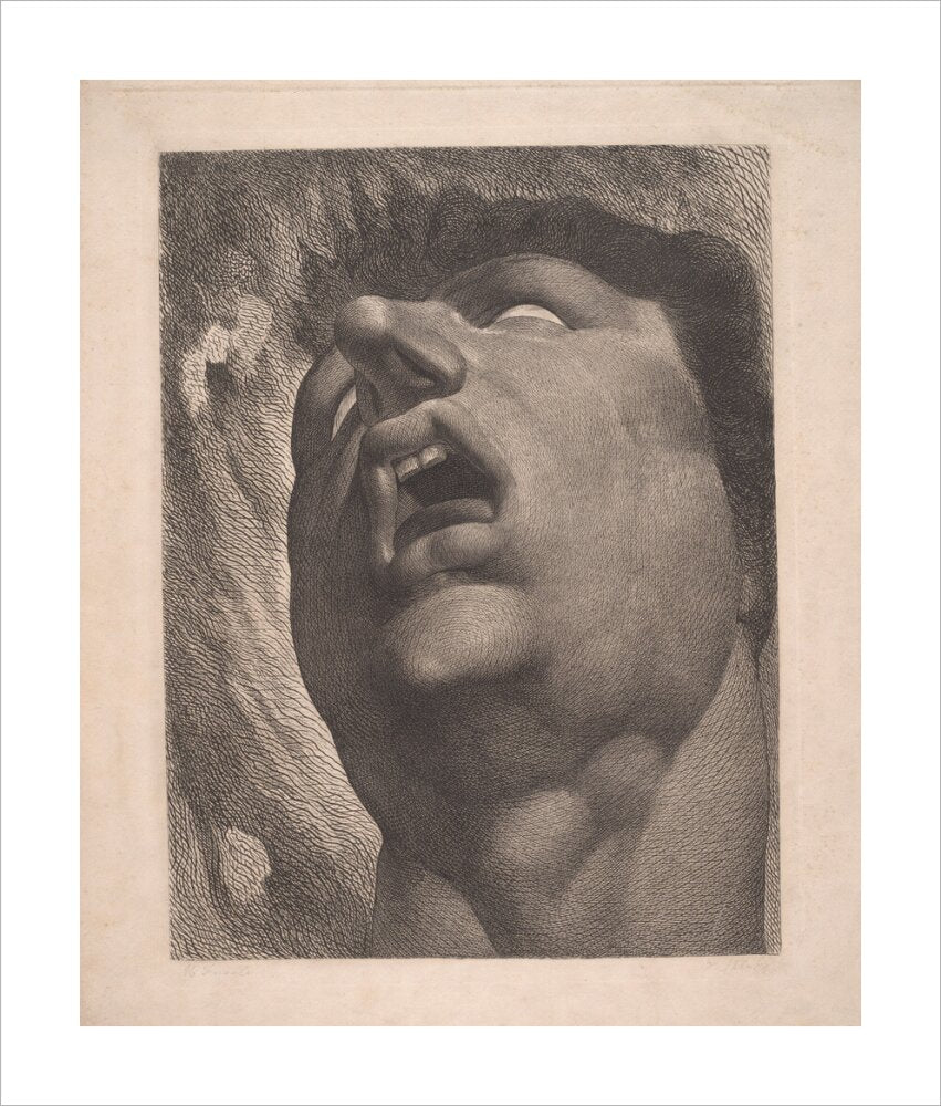 Head of a Damned Soul - Art print