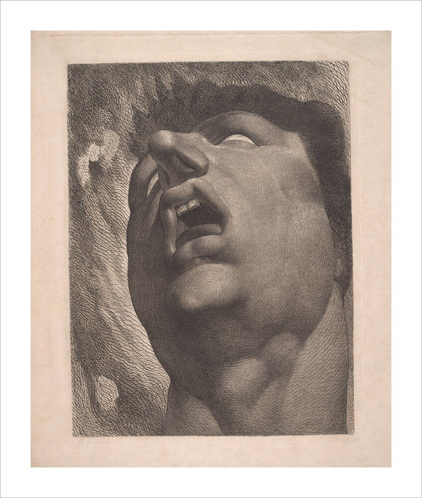 Head of a Damned Soul - Art print