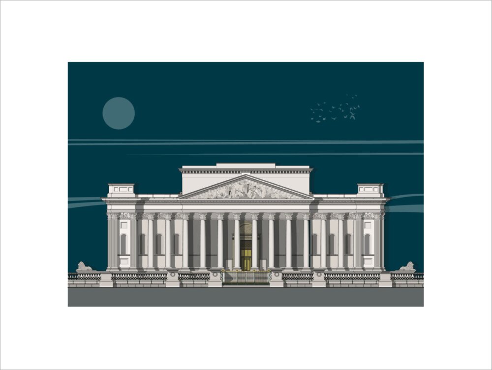Fitzwilliam Museum Founder's Entrance - Art print