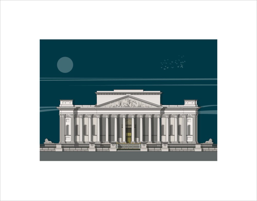 Fitzwilliam Museum Founder's Entrance - Art print