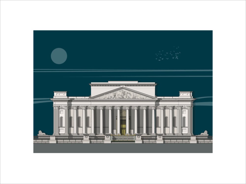 Fitzwilliam Museum Founder's Entrance - Art print