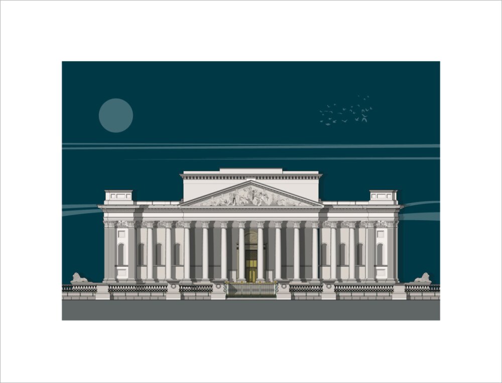 Fitzwilliam Museum Founder's Entrance - Art print
