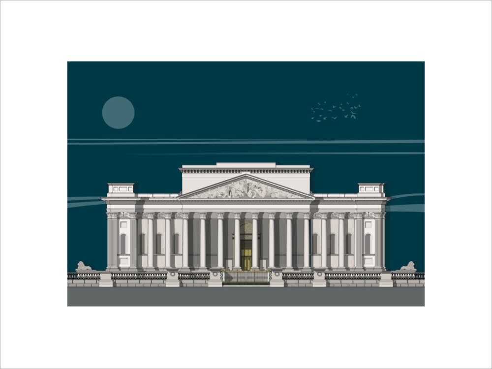 Fitzwilliam Museum Founder's Entrance - Art print