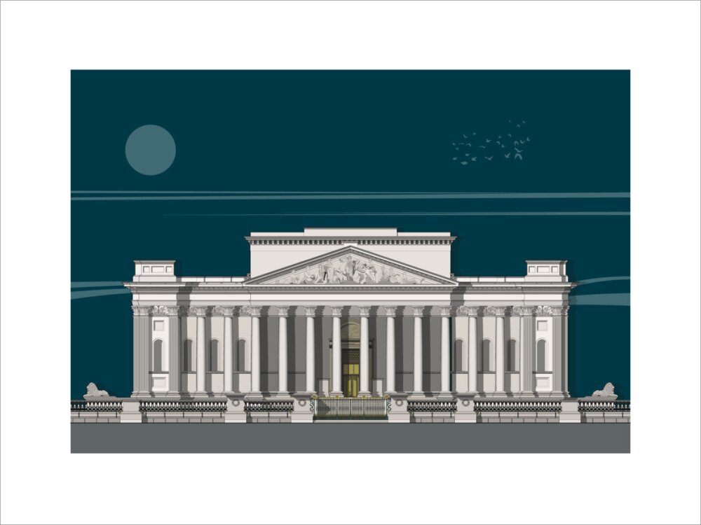 Fitzwilliam Museum Founder's Entrance - Art print
