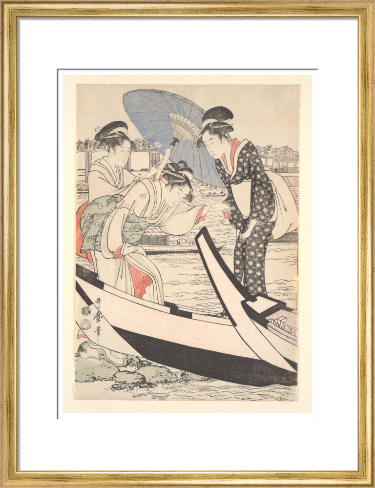 Boating on the Sumida - Art print