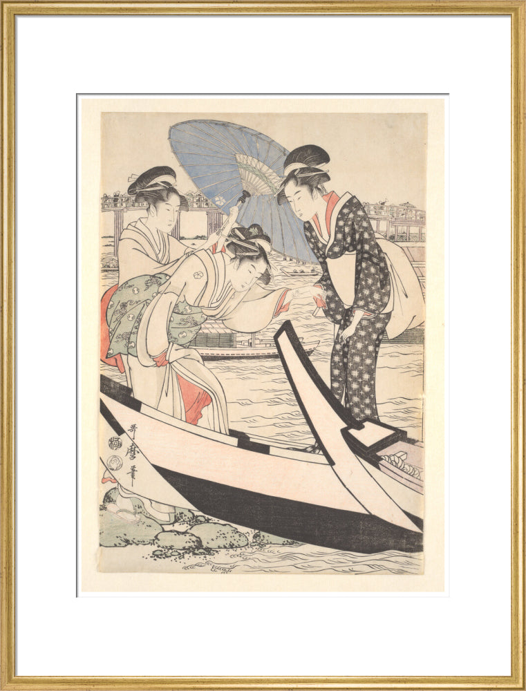 Boating on the Sumida - Art print