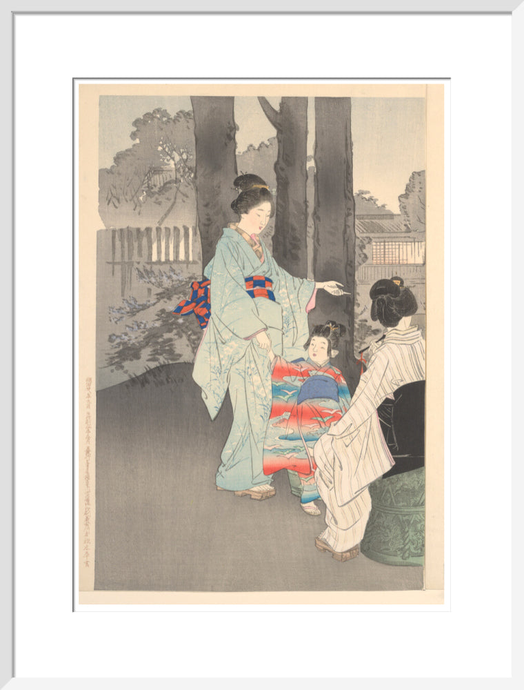 Bushclover at Ryoganji temple - Art print