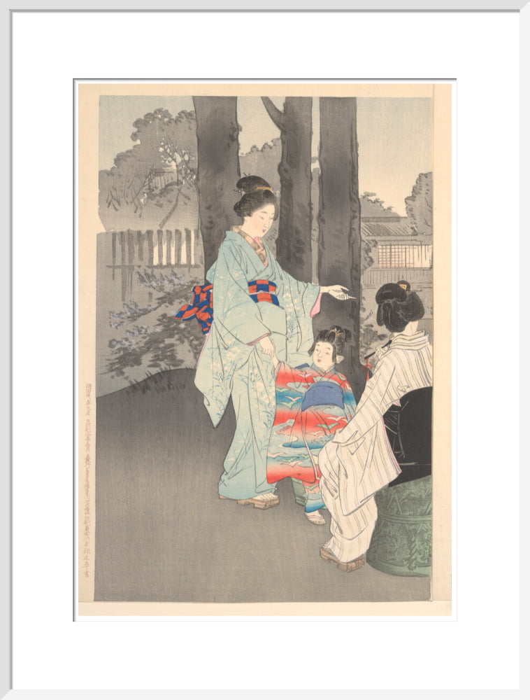 Bushclover at Ryoganji temple - Art print