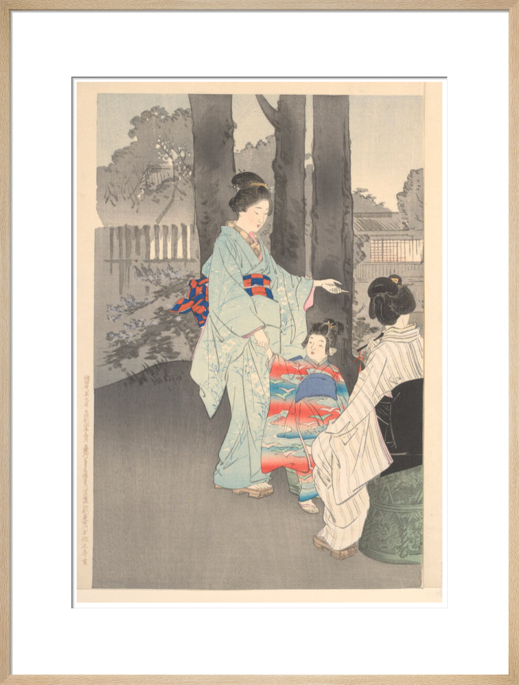 Bushclover at Ryoganji temple - Art print