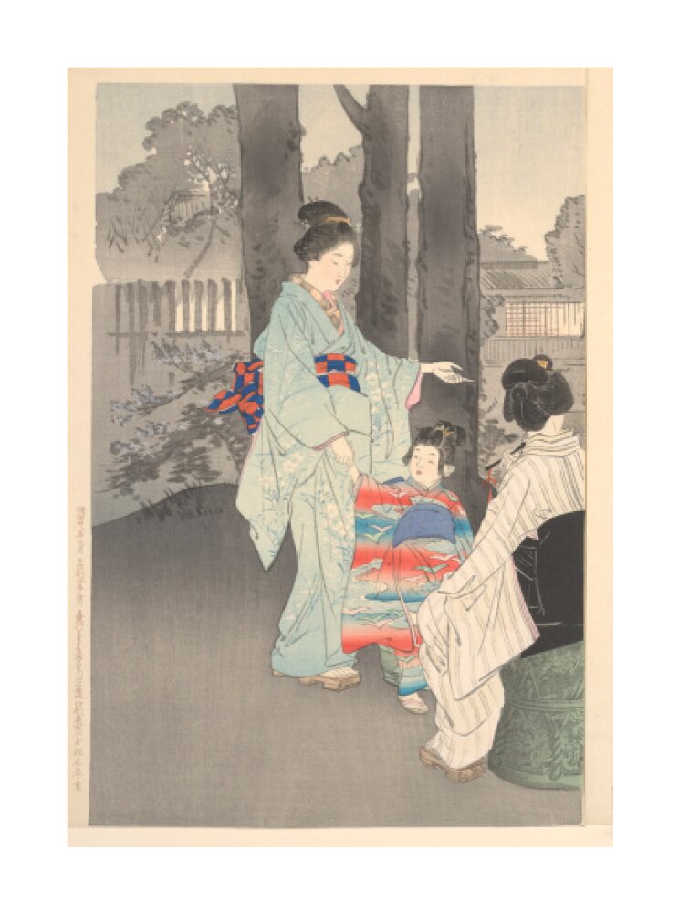 Bushclover at Ryoganji temple - Art print