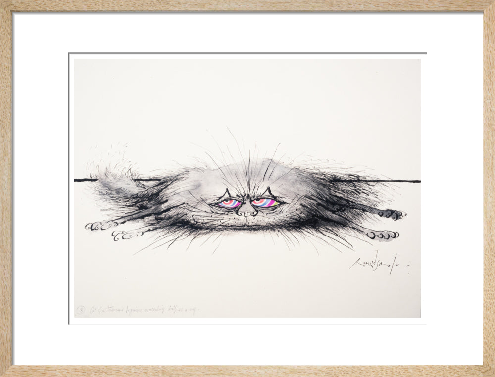 Cat of a Thousand Disguises Concealing Itself as a Rug - Art print