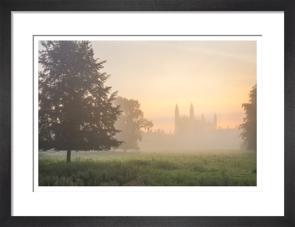 Art Print King's College in the Mist