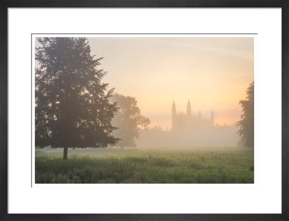 Art Print King's College in the Mist