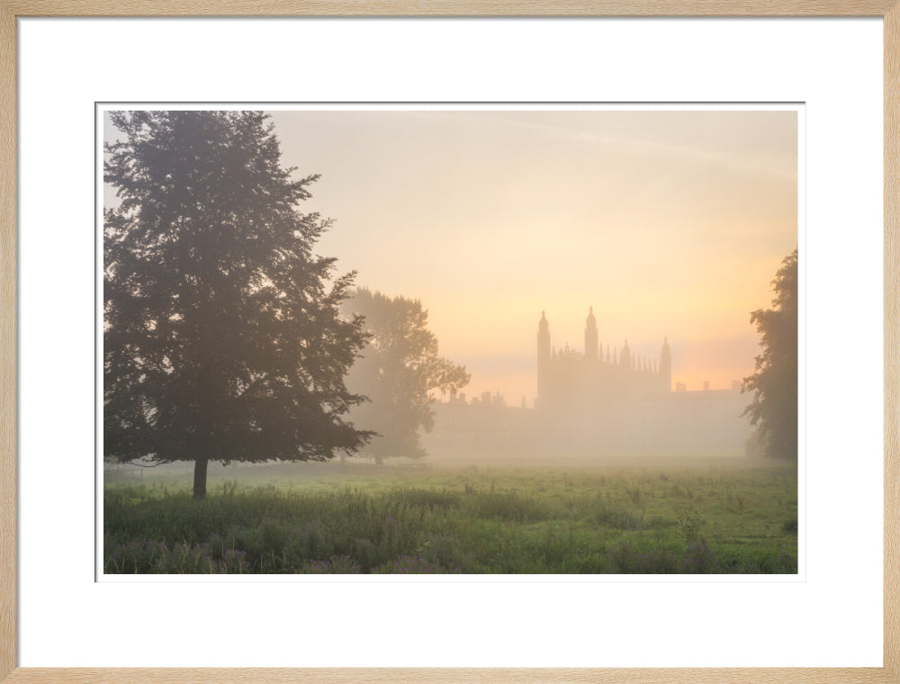 Art Print King's College in the Mist