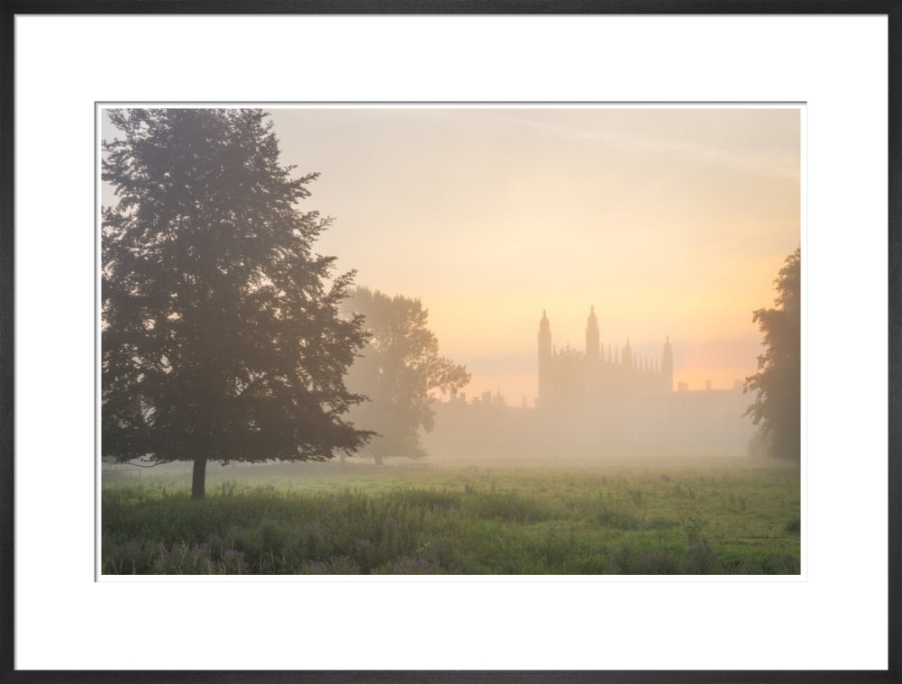 Art Print King's College in the Mist