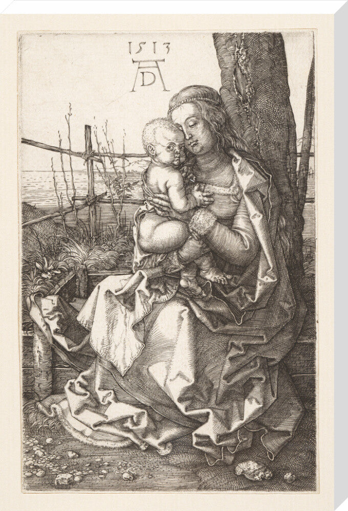 Virgin and Child Seated by a Tree - Art Print