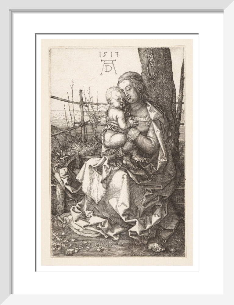 Virgin and Child Seated by a Tree - Art Print