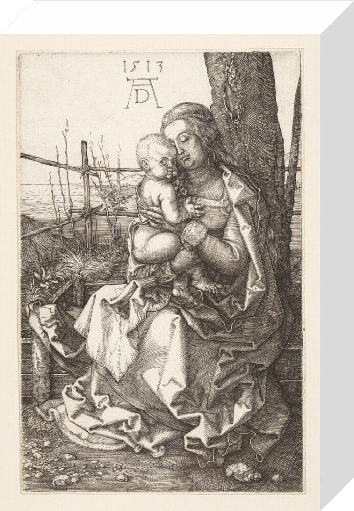 Virgin and Child Seated by a Tree - Art Print