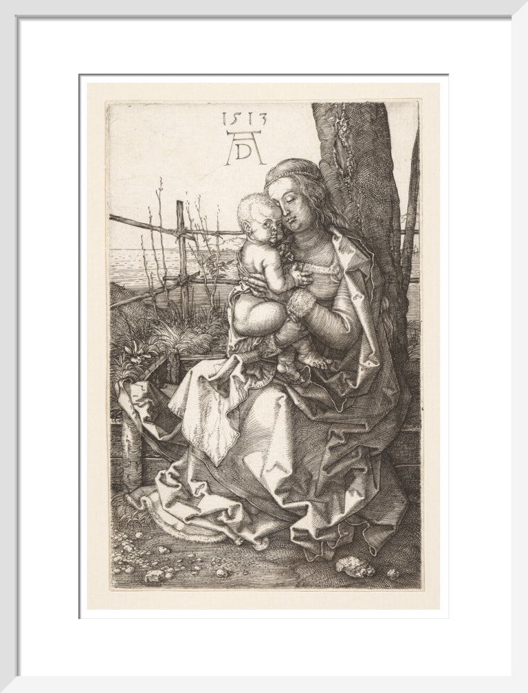 Virgin and Child Seated by a Tree - Art Print