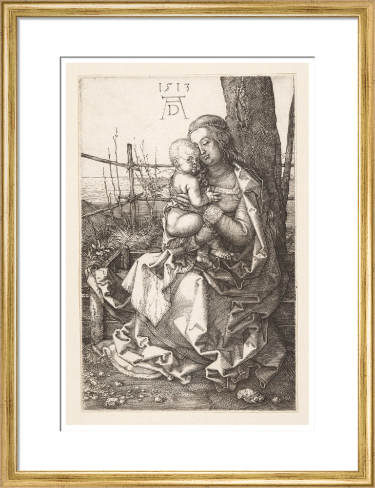 Virgin and Child Seated by a Tree - Art Print