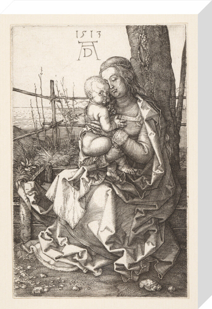 Virgin and Child Seated by a Tree - Art Print