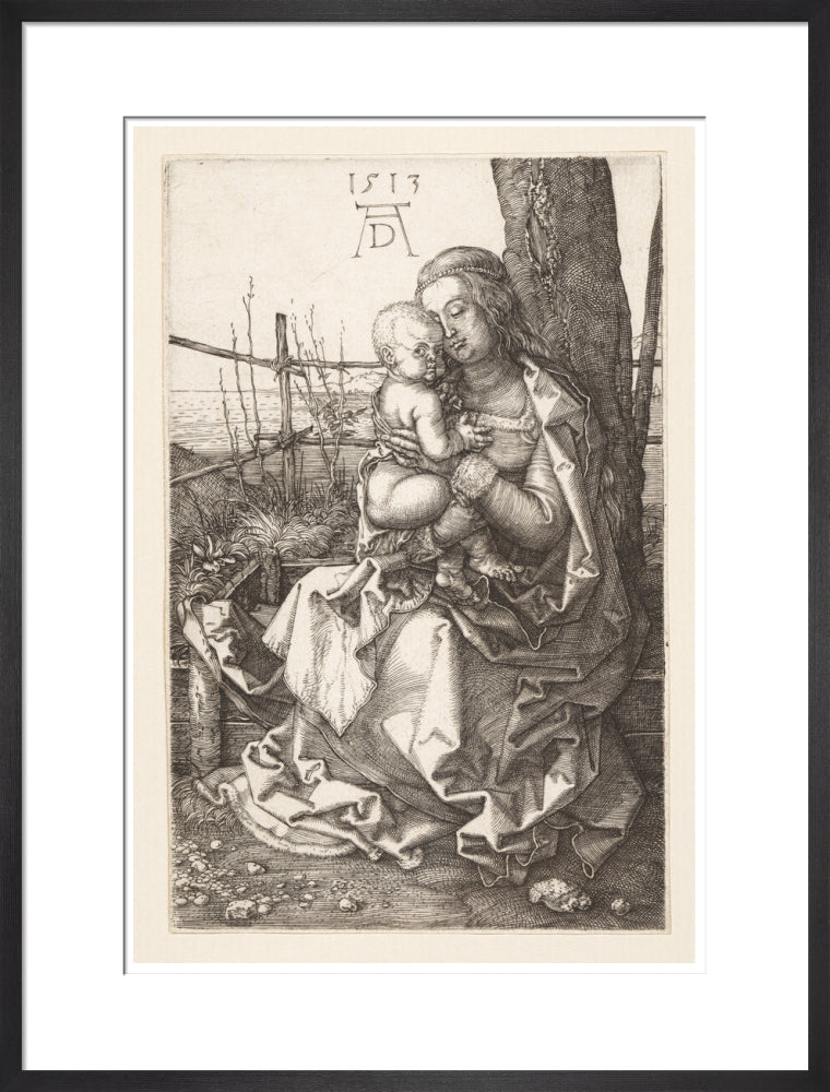 Virgin and Child Seated by a Tree - Art Print