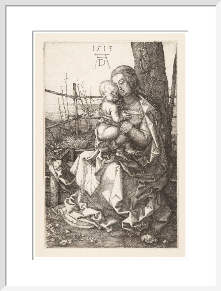 Virgin and Child Seated by a Tree - Art Print