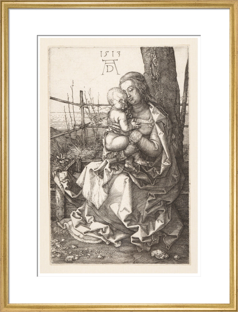 Virgin and Child Seated by a Tree - Art Print